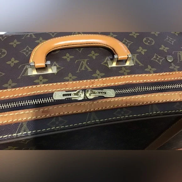Louis Vuitton Stratos Carry Case Monogram Canvas Leather Travel Bags - Picture 7 of 16